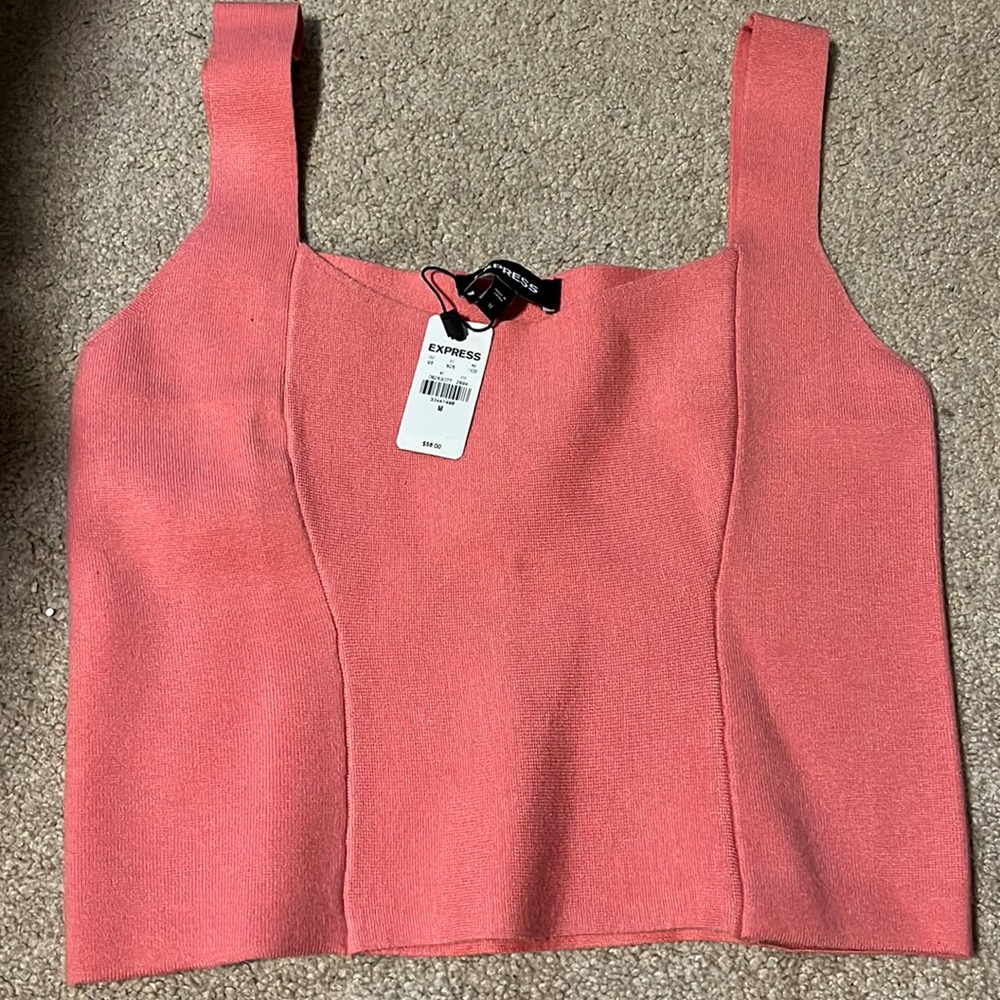 NWT express sweater cropped cami